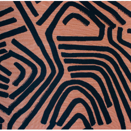 Harnais pour chien graphique – noir & terracotta ajustable Harnais pour chien graphique – noir & terracotta ajustable