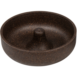 Gamelle anti-glouton en bambou pour chien
