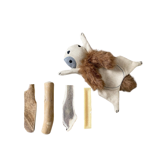 Pack mastication 100 % naturelle - 1 peluche offerte