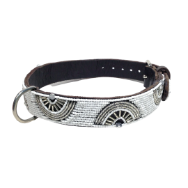 Colliers Artisanaux en Cuir pour Chiens – Faits Main, Perles Authentiques & Doublure Confort