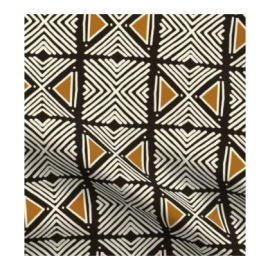 Harnais pour chien motif graphique – noir blanc camel & acier