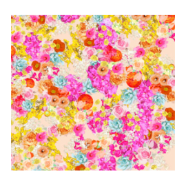 Harnais coloré pour chien – motif fleuri & finitions rose gold Harnais coloré pour chien – motif fleuri & finitions rose gold
