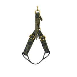 Harnais léopard kaki pour chien – élégant, ajustable & solide Harnais léopard kaki pour chien – élégant, ajustable & solide