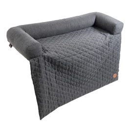 Plaid de protection canapé avec rebord rembourré – spécial chien
