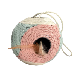 balle de jeu XL à plumes pour chat