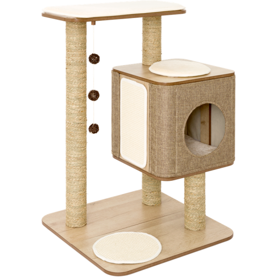 Arbre à Chat Griffoir Design – Élégant, Stable et Fonctionnel