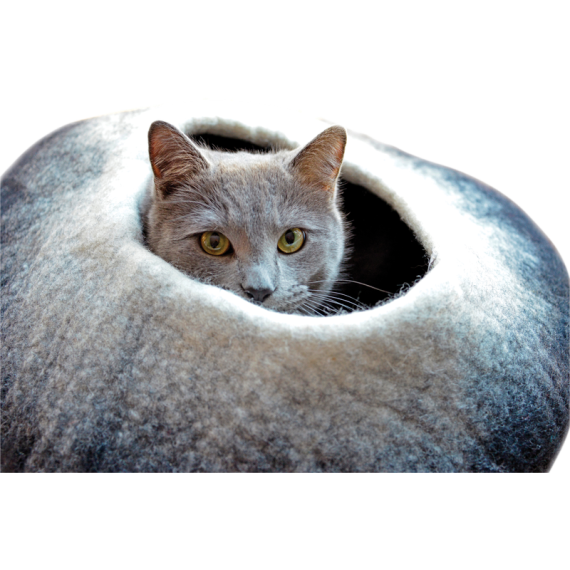 Niche 100% laine naturelle – Cocooning pour chat