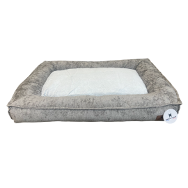 Lit rectangulaire pour chien avec coussin réversible – Maison Moulin Lit rectangulaire pour chien avec coussin réversible – Maison Moulin