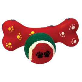 COLLECTION DE NOEL - le coffret de 6 jouets pour chien COLLECTION DE NOEL - le coffret de 6 jouets pour chien