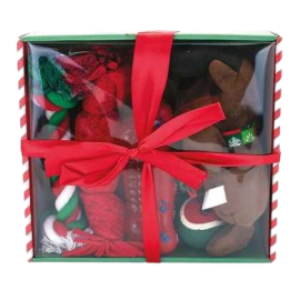 Lot de 6 jouets de noel pour chien