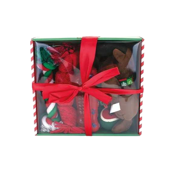 Lot de 6 jouets de noel pour chien
