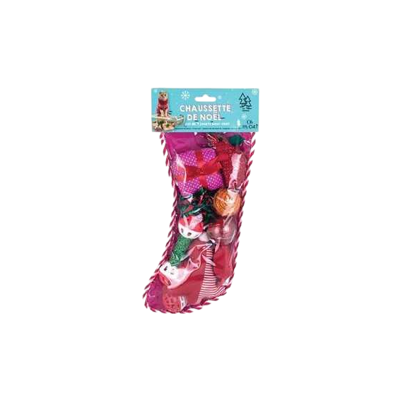 COLLECTION DE NOEL - La chaussette de 9 jouets pour chat