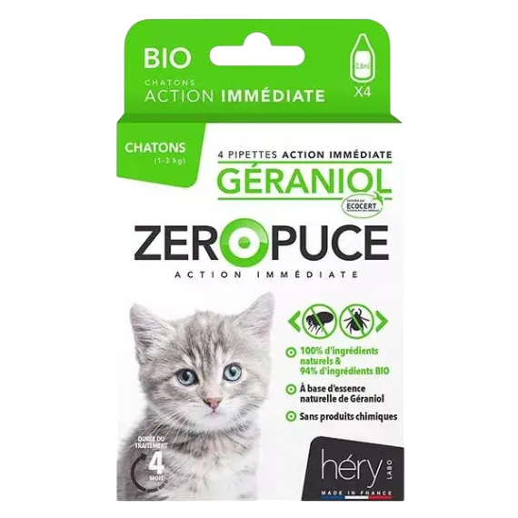 Pipettes Anti-Puces Naturelles Bio – Chat & Chaton