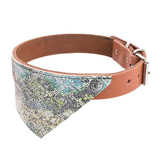 Collier bandana en cuir T30
