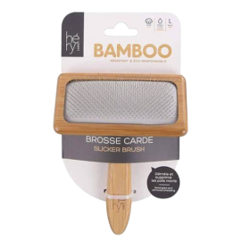 Brosse carde en bambou pour chien et chat – Démêlage & poils morts Brosse carde en bambou pour chien et chat – Démêlage & poils morts