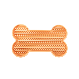 Tapis de léchage en forme d’os pour chien – stimulation et bien-être