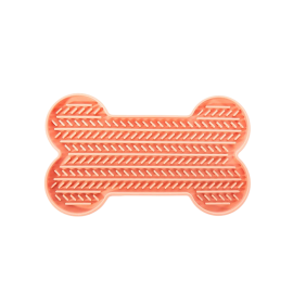Tapis de léchage en forme d’os pour chien – stimulation et bien-être