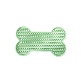 Tapis de léchage en forme d’os pour chien – stimulation et bien-être