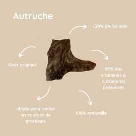 NOUVEAU - Autruche lyophilisée NOUVEAU - Autruche lyophilisée
