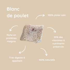 Friandise Naturelle Chien et Chat – Poulet Lyophilisé 80g