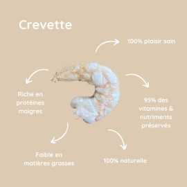 Friandise Naturelle Chien et Chat – Crevette Lyophilisée 50g