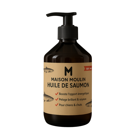 Huile de Saumon Chien & Chat - Peau & Pelage