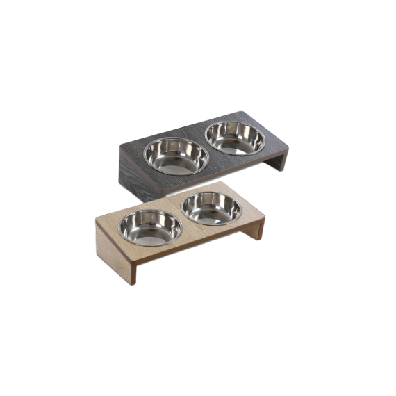 Gamelle Surélevée Design Bois & Inox