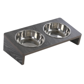 Gamelle Surélevée Chien ou Chat Design Bois & Inox | MAISON MOULIN Gamelle Surélevée Chien ou Chat Design Bois & Inox | MAISON MOULIN