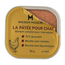 Pâtée pour chat au poulet – Aliment complet et riche en protéines Pâtée pour chat au poulet – Aliment complet et riche en protéines