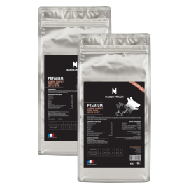 Croquettes PREMIUM au saumon frais pour chiens adultes / âgés - Fabrication Française