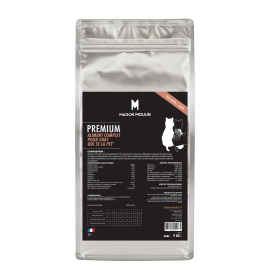 Croquettes PREMIUM au saumon frais pour chats adultes / âgés - Fabrication Française Croquettes PREMIUM au saumon frais pour chats adultes / âgés - Fabrication Française