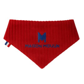Bandana réversible pour chat et petit chien – Laine chaude & velours côtelé Bandana réversible pour chat et petit chien – Laine chaude & velours côtelé