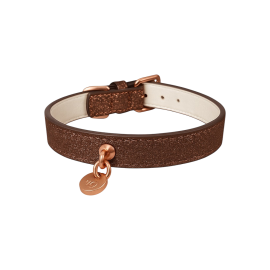Colliers en cuir pailleté pour chiens – Élégance et confort durable Colliers en cuir pailleté pour chiens – Élégance et confort durable