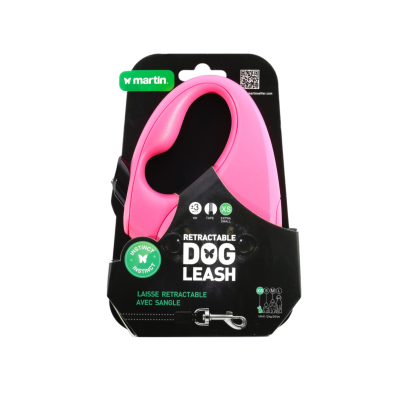 Laisse rétractable chien haut de gamme – solide et confortable