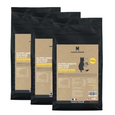 Croquettes pour chat actif ou chaton – Sans gluten, digestes, made in France Croquettes pour chat actif ou chaton – Sans gluten, digestes, made in France