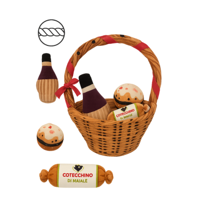 COLLECTION DE NOEL - Panier garni pour chien