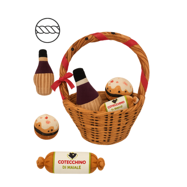 COLLECTION DE NOEL - Panier garni pour chien