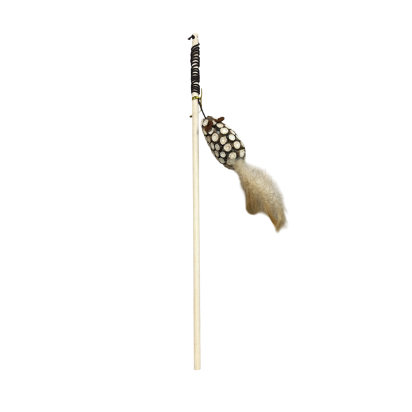 Canne à pêche souris matatabi pour chat