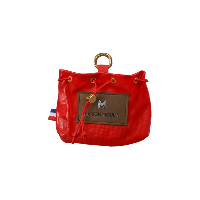 Sac à friandises rouge fleuri - Friandises à portée de pattes Sac à friandises rouge fleuri - Friandises à portée de pattes