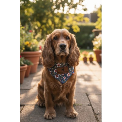 Bandana réversible pour chien – Laine chaude & velours côtelé