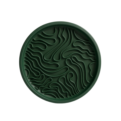 Tapis de léchage couvercle rond vague - Chiens & Chats