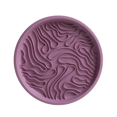 Tapis de léchage couvercle rond vague - Chiens & Chats