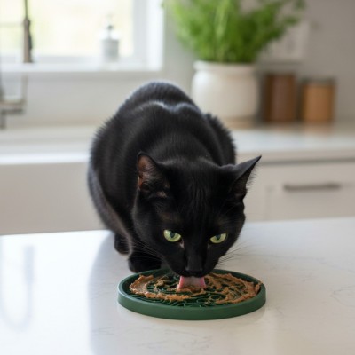 copy of Tapis de léchage couvercle rond fleur - Chiens & Chats