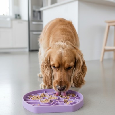 copy of Tapis de léchage couvercle rond fleur - Chiens & Chats