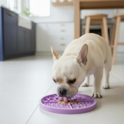 copy of Tapis de léchage couvercle rond fleur - Chiens & Chats