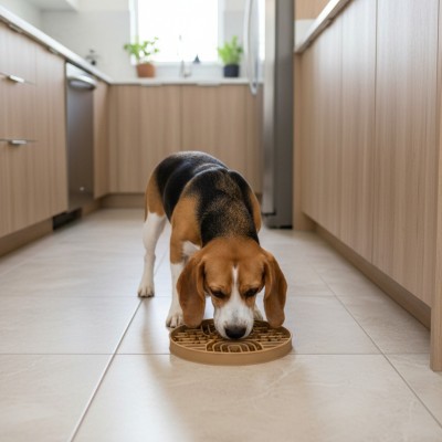 Gamelle anti-glouton 2 en 1 tapis de léchage moderne – Chien & Chat