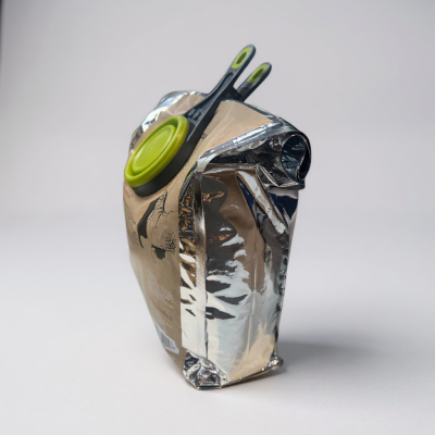 Pince cuillère doseuse rétractable 3-en-1 pour chien et chat