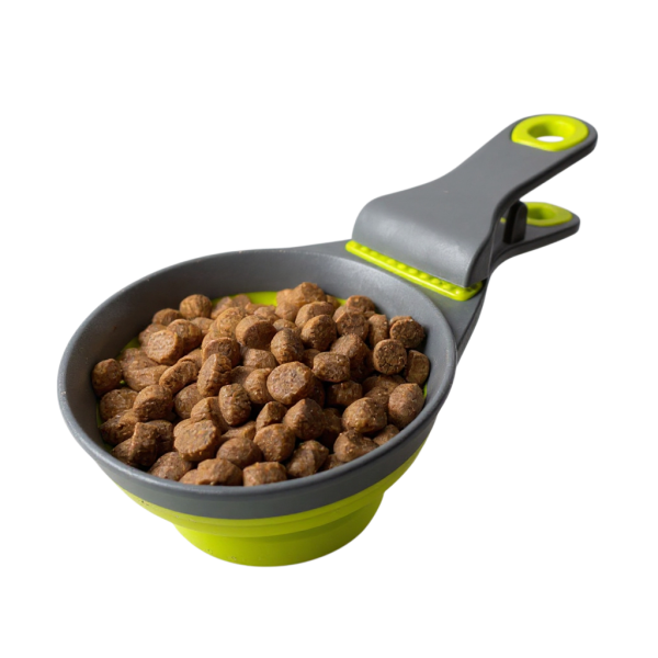 Pince cuillère doseuse rétractable 3 en 1