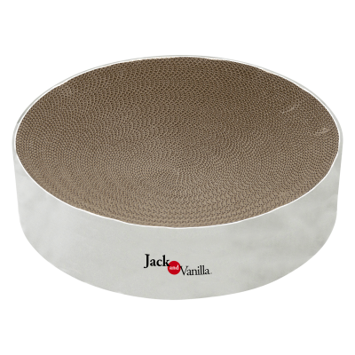 Planche à gratter / griffoir rond en carton ENZO pour chat