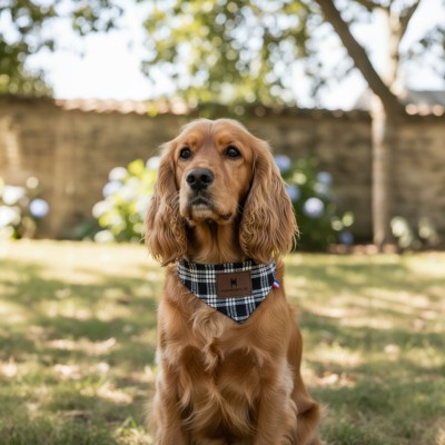 Bandana réversible fait main pour chien et chat – fabrication française
